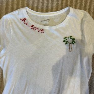 custom embroidered tee